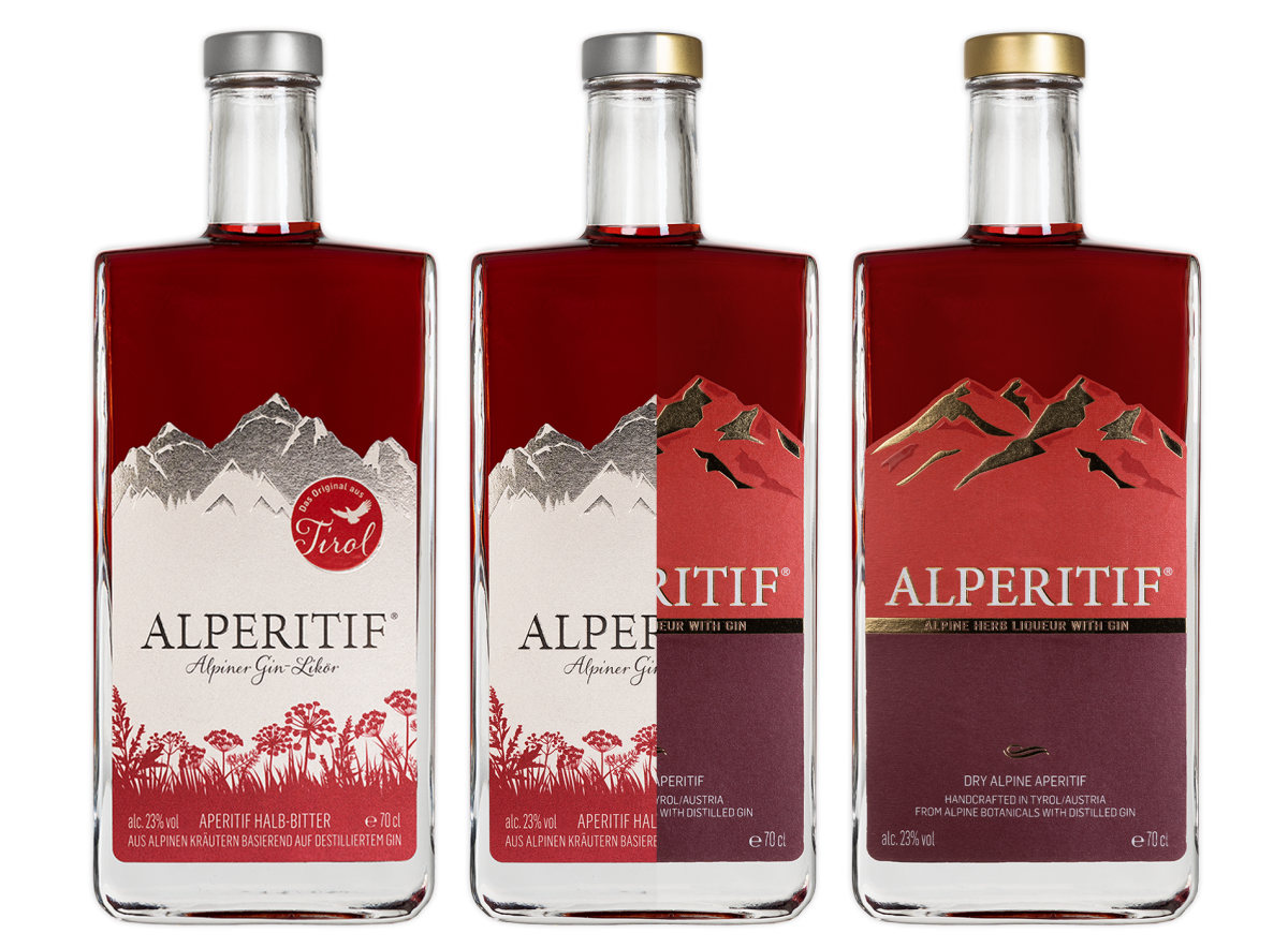 Alperitif - Gin Likör Etikettendesign
