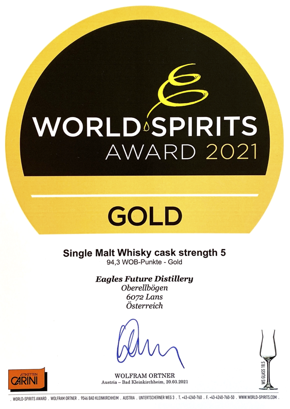 WSA Urkunde Whisky 2020
